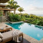 5 Best Hotels With a Private Pool in the Room (2025 Guide) A luxurious hotel suite with a private plunge pool overlooking a tropical landscape.