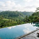 Best Resorts in Ubud, Bali: Top Luxury & Wellness Stays Infinity pool overlooking lush green rice terraces in Ubud.