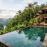 Luxury Hotel Ubud: Top Picks for an Indulgent Bali Escape A luxury hotel villa with an infinity pool overlooking a lush jungle valley in Ubud, Bali.